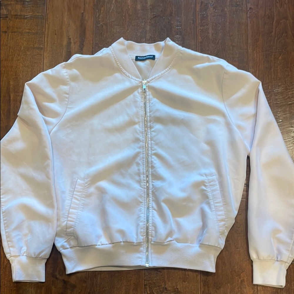 Light Pink American Apparel Bomber Jacket